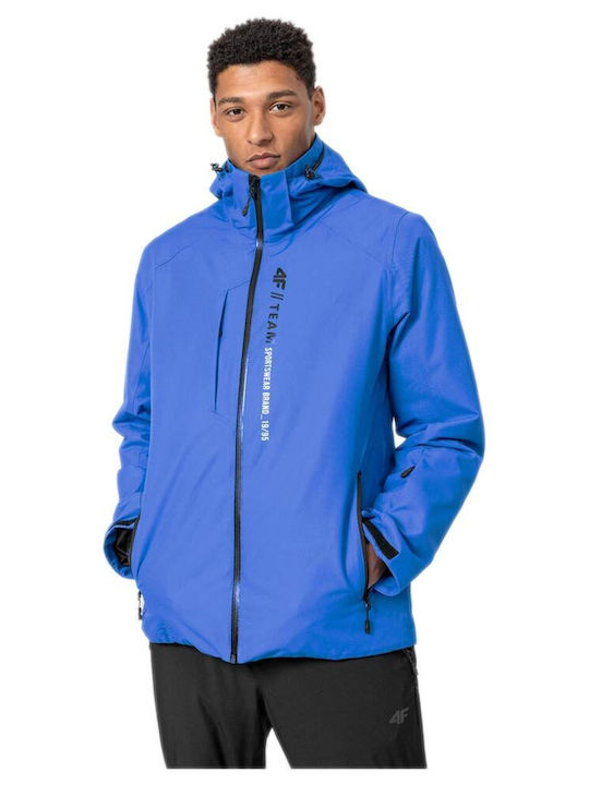 4F Men's Ski & Snowboard Jacket Blue H4Z22-KUMN...