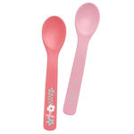 Stephen Joseph Baby Set with Spoons made of Silicone Pink 2pcs