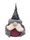 Dekorative Weihnachtsmänner Rosa aus Stoff 22x14x12cm Pixie Santa 2 6Stück