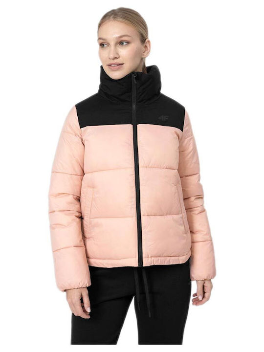 4F Scurtă Jachetă de femei Puffer Coral