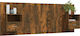 vidaXL Wooden Bed Headboard Smoky Oak 120x80cm