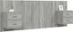 vidaXL Wooden Bed Headboard Gray Sonoma 120x80cm