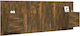 vidaXL Wooden Bed Headboard Smoked Oak 120x80cm