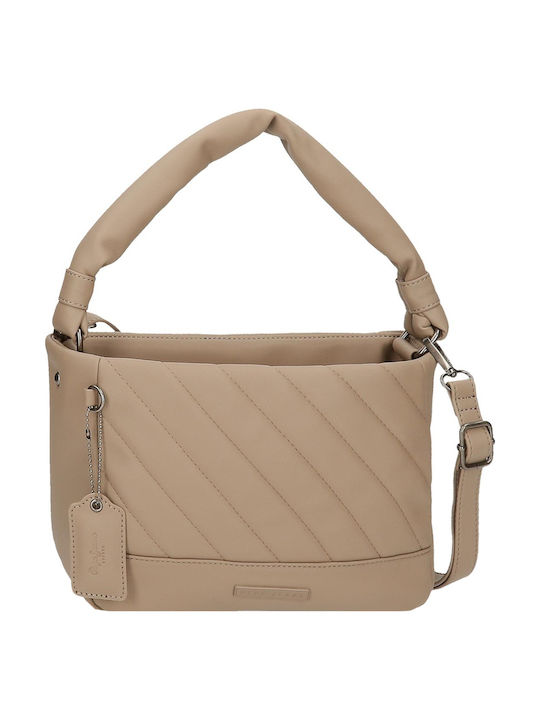 Kylie Γυναικεία Τσάντα Ώμου Taupe