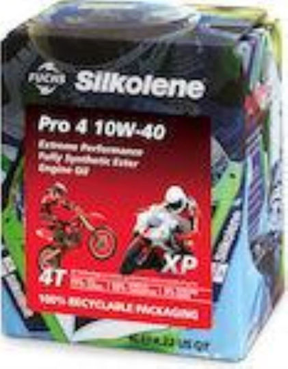 Fuchs Silkolene Pro 4 XP Синтетично Масло за мотоциклети за четиритактови двигатели 10W-40 4лт