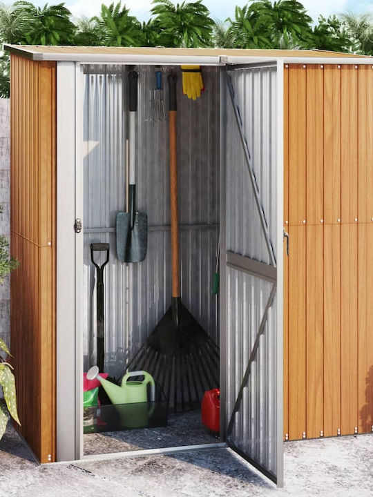 Metallische Gartenhaus Gaalvanisierte Braune M1.805xP0.97xH2.095m