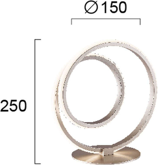 Viokef Cort Dekorative Lampe Silber