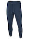 Football Sweatpants with Elastic Blue