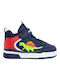 Bull Boys Kids Sneakers High with Lights Blue