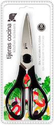 BigBuy Scissors with Stainless Steel Blade Black