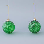 Hängendes Kugel Ornament Ornament Glas Grün 8cm...