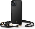 Spigen Cyrill Classic Charm Mag Silicone Back Cover with Strap Black (iPhone 14 Plus)