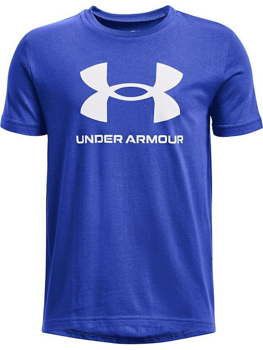 Under Armour Детска тениска Син Sportstyle Logo