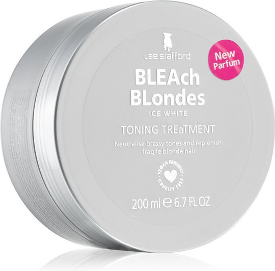 Lee Stafford Bleach Blondes Ice White Μάσκα Μαλλιών για Διατήρηση Χρώματος με Κερατίνη & Χαμομήλι 200ml