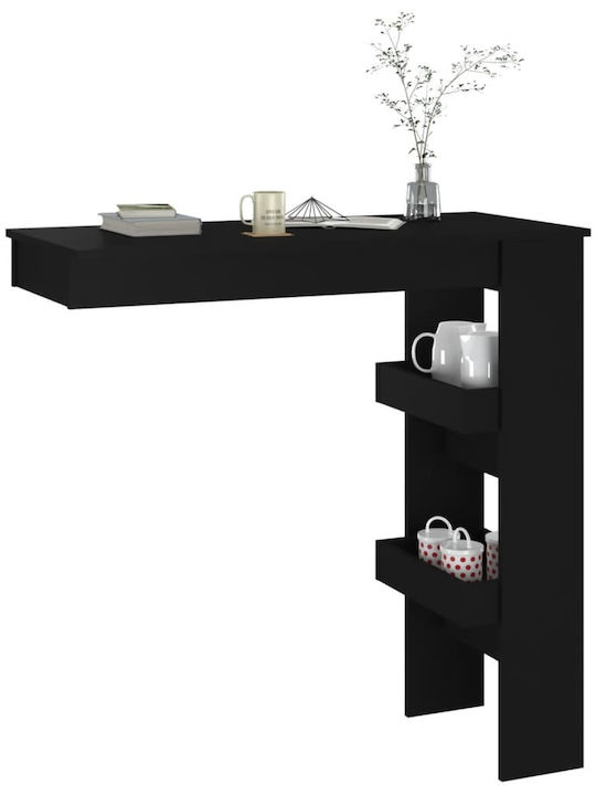 Tisch Bar Holz Schwarz 102x45x103.5cm