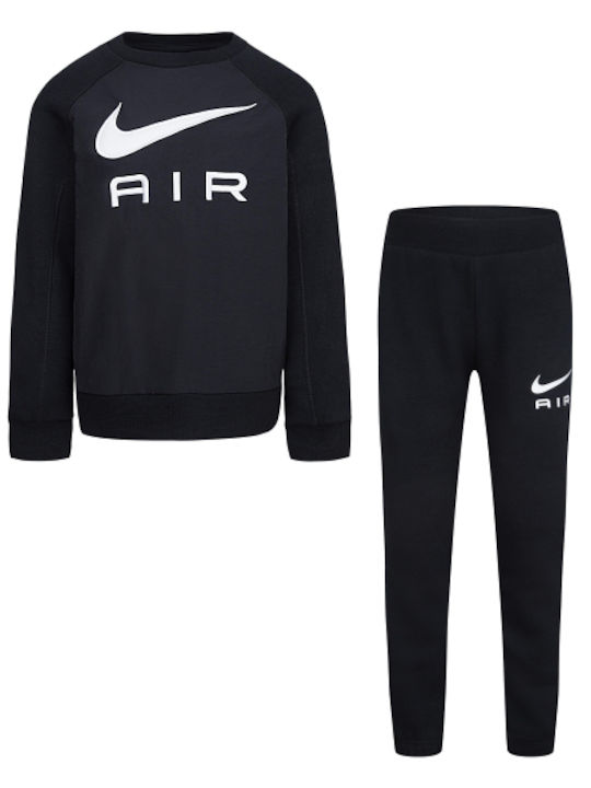 Nike Παιδικό Σετ Φόρμας Μαύρο 2τμχ Air Crew