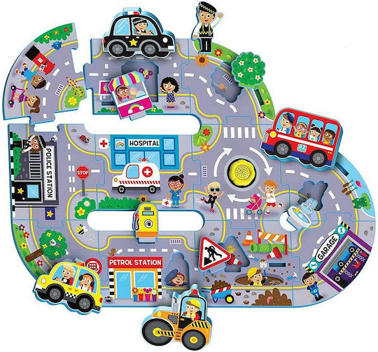 Puzzle pentru Copii Busy City 11buc Reig