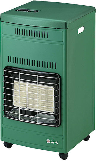 Sicar Euro 90 Керамична Индор Газови Отоплители 4200W Зелен 40.5x44.5x77см