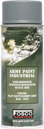 Fosco Industries Σπρέι Βαφής Army Paint με Ματ Εφέ Γκρι Flat Battleship Grey 400ml