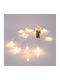 10 Lights LED 1.85m. Warm White Battery in String 1pcs