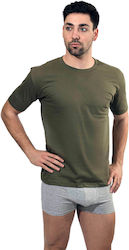 Lido Underwear T-shirt Griechische Armee in Khaki Farbe Weite Passform Lido Underwear T-shirt Griechische Armee in Khaki Farbe Weite Passform