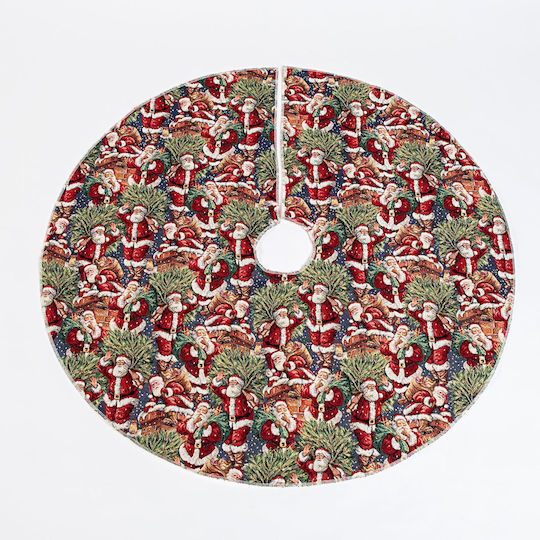 Christmas Tree Skirt Fabric ''Santa Claus'' M90xH90xD90cm.