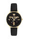 Juicy Couture Γυναικείο Ρολόι 38mm Μπαταρίας με Μαύρο Δερμάτινο Λουράκι