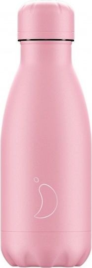 Chilly's Original Series All Pastel Bottle Thermos Stainless Steel BPA Free 260ml Pink