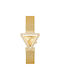 Guess Fame Uhr mit Gold Metallarmband