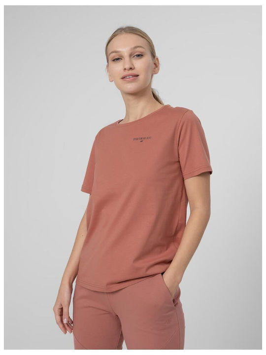 4F Damen Oversized T-Shirt Orange
