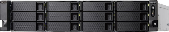 QNap TS-h1886XU-RP-R2-D1622-32G NAS Rack με 12 θέσεις για HDD/SSD και 4 θύρες Ethernet