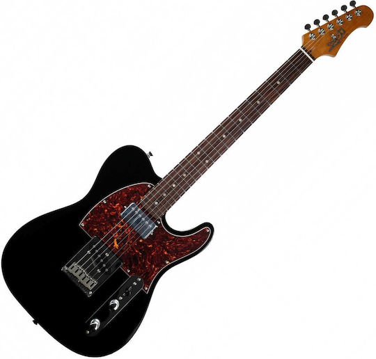 Jet Guitars Ηλεκτρική Κιθάρα T Style με SH Διάταξη Μαγνητών Black