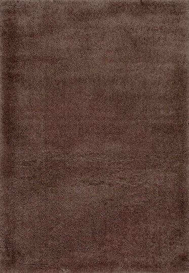 Saray Home Soft Χαλί Ορθογώνιο Shaggy Καφέ 200x270cm