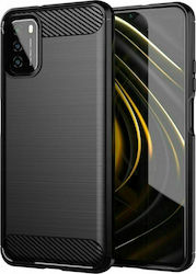 Forcell Carbon Silicone Back Cover Black (Poco M3 / Redmi 9T)