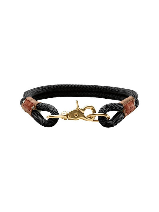 Hunter Περιλαίμιο Oss Rope Μαύρο Dog Collar In Black Colour 35cm
