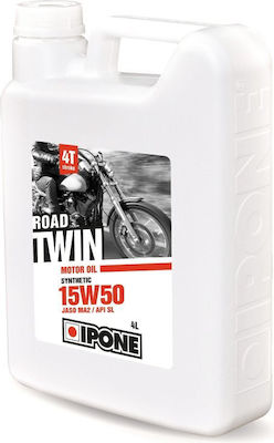 Ipone Road Twin Semi-synthetic Motorcycle Oil for Four-Stroke Engines 15W-50 4lt