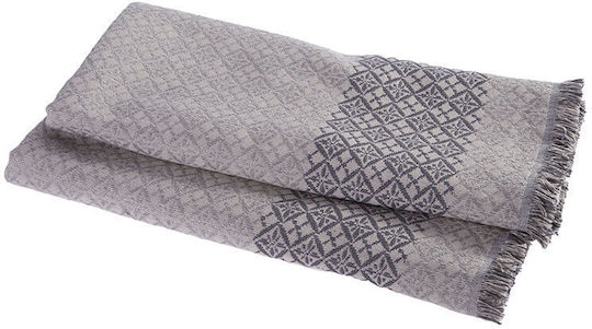 Nef-Nef Homeware Guaver Ριχτάρι Τριθέσιου Καναπέ 170x300εκ. Grey 032311