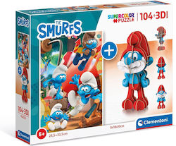 Puzzle pentru Copii Smurfs pentru 6++ Ani 104buc Clementoni