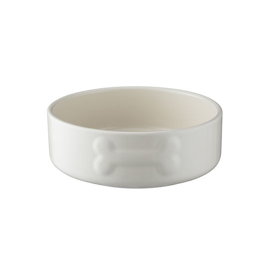 Mason Cash Stoneware Κεραμικό Μπολ Φαγητού & Νερού για Σκύλο 500ml 15cm σε Λευκό Χρώμα