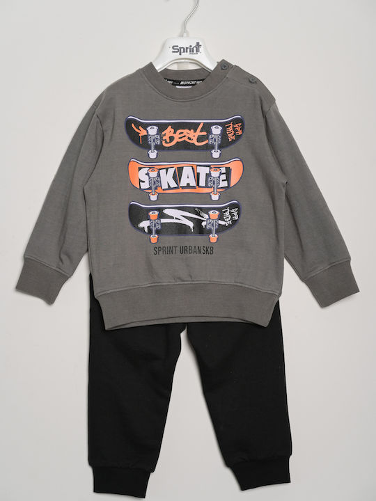 Sprint Kids Sweatpants Set Gray 2pcs