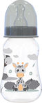 Lorelli Flasche mit Silikonsauger für 0+, 0+ m, Monate Icy Grey Giraffe 125ml 1Stück