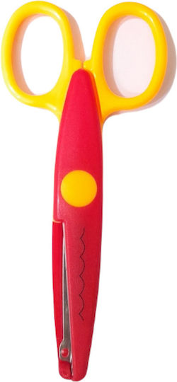 Justnote Children's Scissors for Crafts 13.5cm with Plastic Blade 1pcs