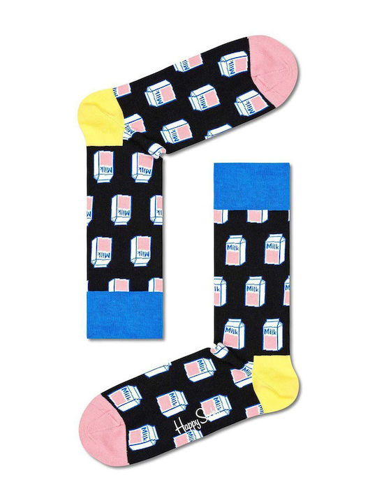 Happy Socks U Milk Bărbați Șosete cu Model Blac...