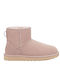 Ugg Australia Classic Mini II Suede Women's Ankle Boots with Fur Light Pink
