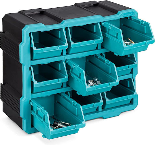 Navaris Συρταριέρα Εργαλείων Plastic with 9 Stackable Sorters W37.8xD15.2xH32cm