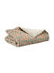 Vivaraise Alban Coverlet Single Cotton Green / Salmon 135x200cm