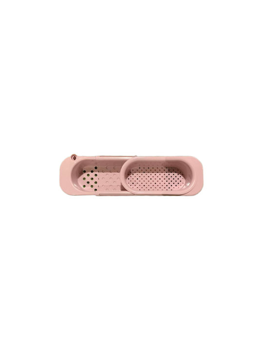 Θήκη Αποστράγγισης Θήκη για σφουγγάρι Πλαστικό σε Ροζ Χρώμα 36.5x10.5x5.5cm