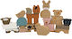 Egmont Stacking Toy Farm Animals made of Wood for 12++ Months