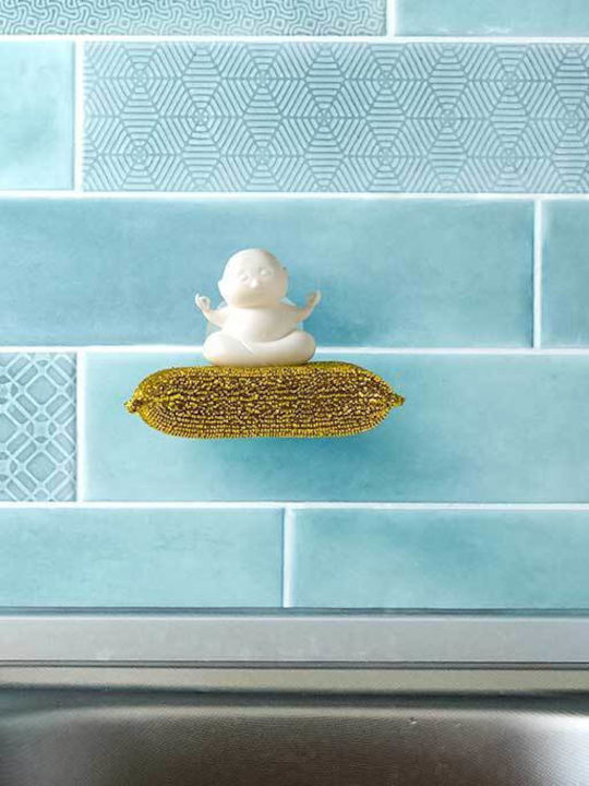 Peleg Design Θήκη για σφουγγάρι από Πλαστικό Λευκό