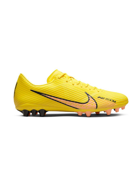 Nike Mercurial Vapor 15 Academy AG Ψηλά Ποδοσφαιρικά Παπούτσια με Τάπες Yellow Strike / Coconut Milk / Doll / Sunset Glow
